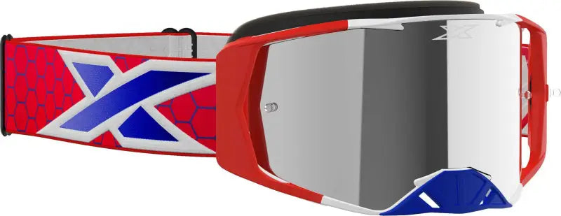 067-11030 EKS Brand Lucid Goggle Patriot W/Silver Mirror wps-067-11030
