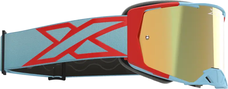 067-12035 EKS Brand Lucid Caliber Goggle Light Blue Gold Mirror Lens wps-067-12035