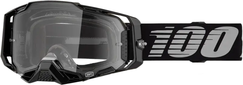 100% ARMEGA Motocross Goggles with Black Clear Lens - Model 50004-00030 610-5320