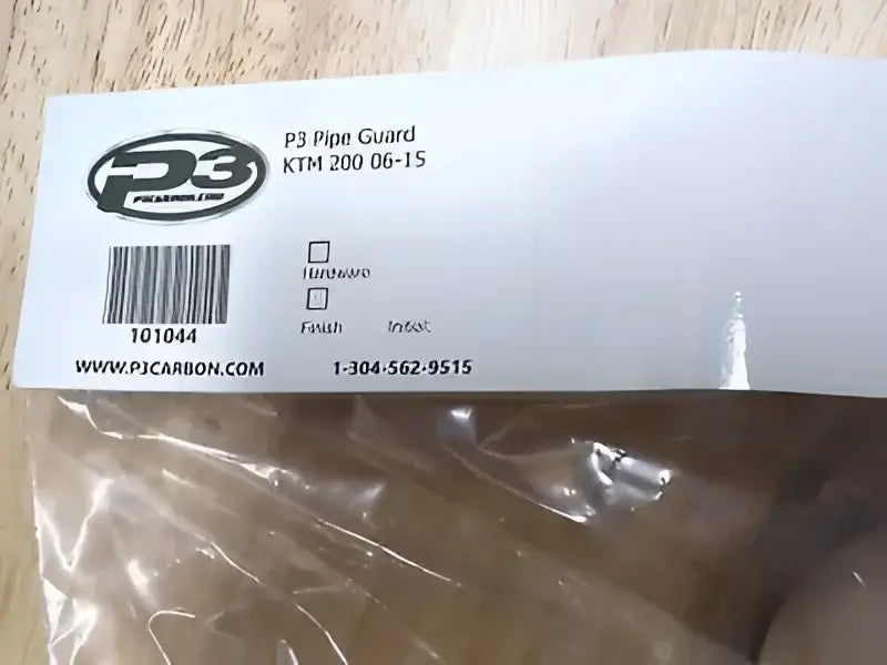 101044 P3 Pipe Guard Carbon Fiber wps-670-101044