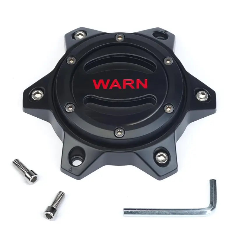 104483 Warn Optional Center Cap Blk/Red w36104483