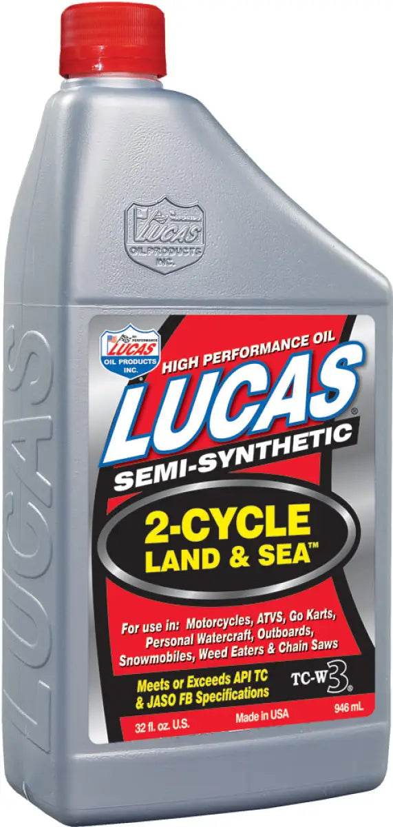 10467 Lucas Semi-Synthetic 2-Cycle Land/Se A Oil Qt wps-58-5215