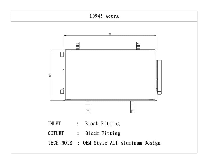 10945 Csf Radiator Ac Condenser csf10945