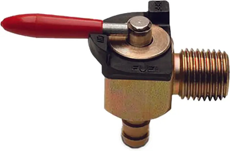 12-0085 Motion Pro Fuel Valve 90 Degree 1/4 Inch Npt X 1/4 Inch Barb Vitton Seal wps-57-20085