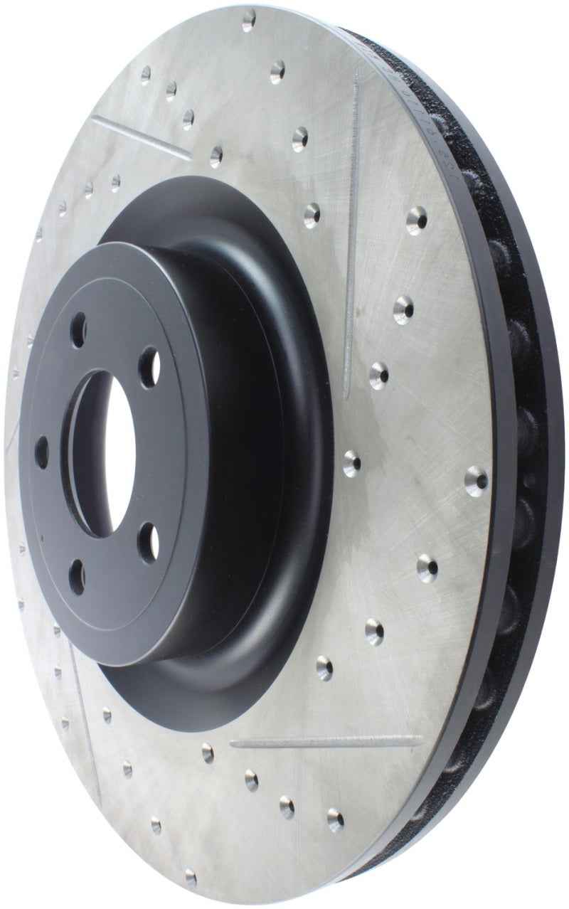 StopTech Slotted & Drilled Sport Brake Rotor - 2015 Ford Mustang GT - Front Left 127.61116L
