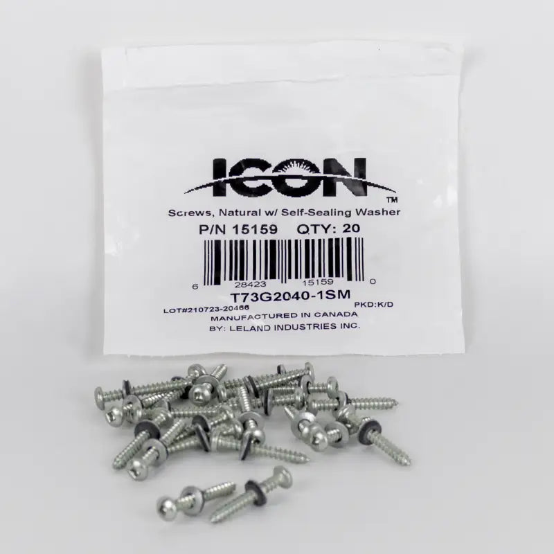 15159 Icon Screws Qty 20 Natural W/ Self-Se i6s15159