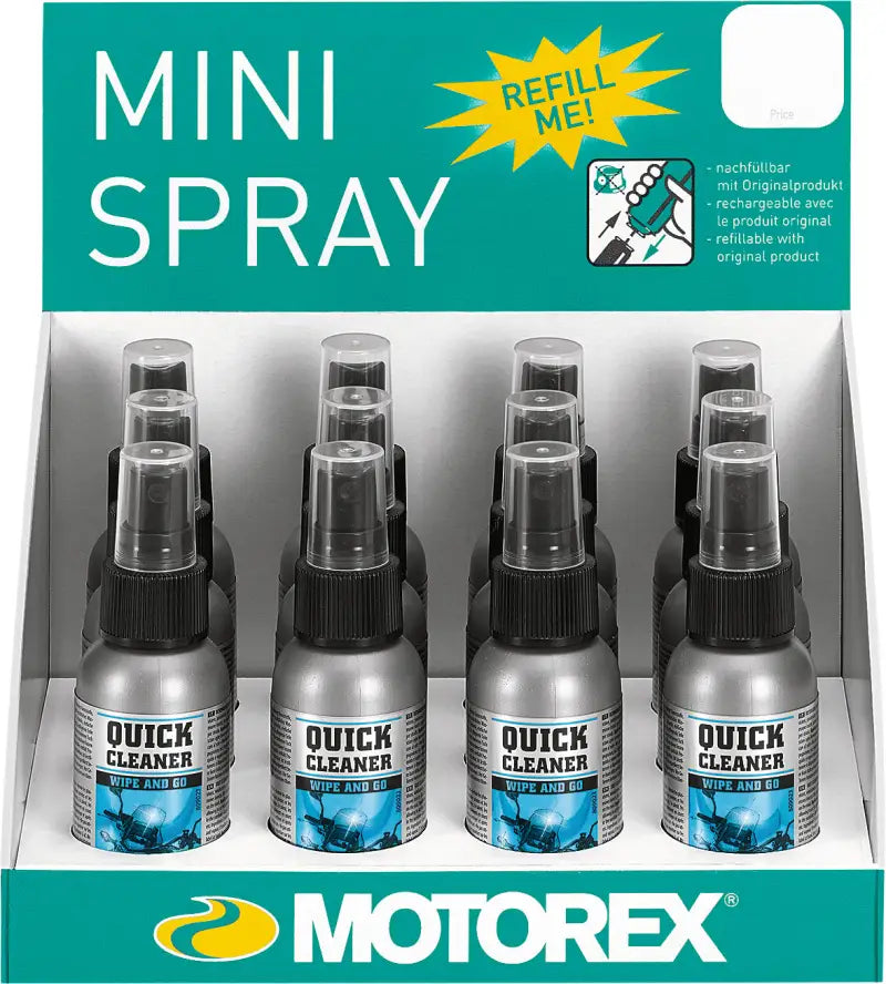 152708 Motorex Quick Clean Display 60Ml 12 Bottles Per Display wps-580-0423