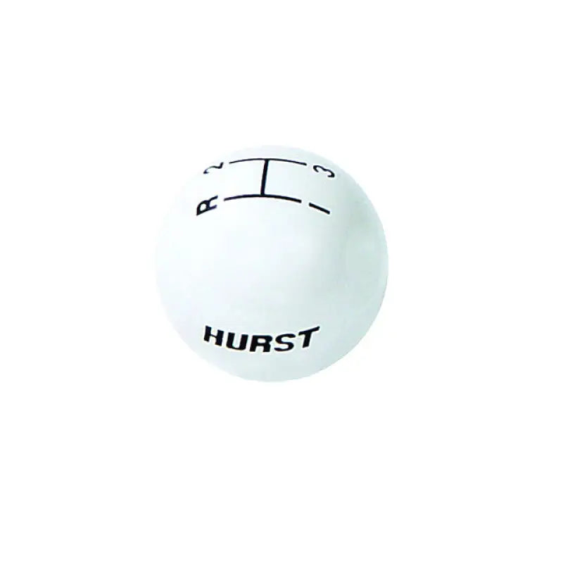 1637624 Hurst Shftr Knob-3 Spd(White) 3/8-16 h241637624