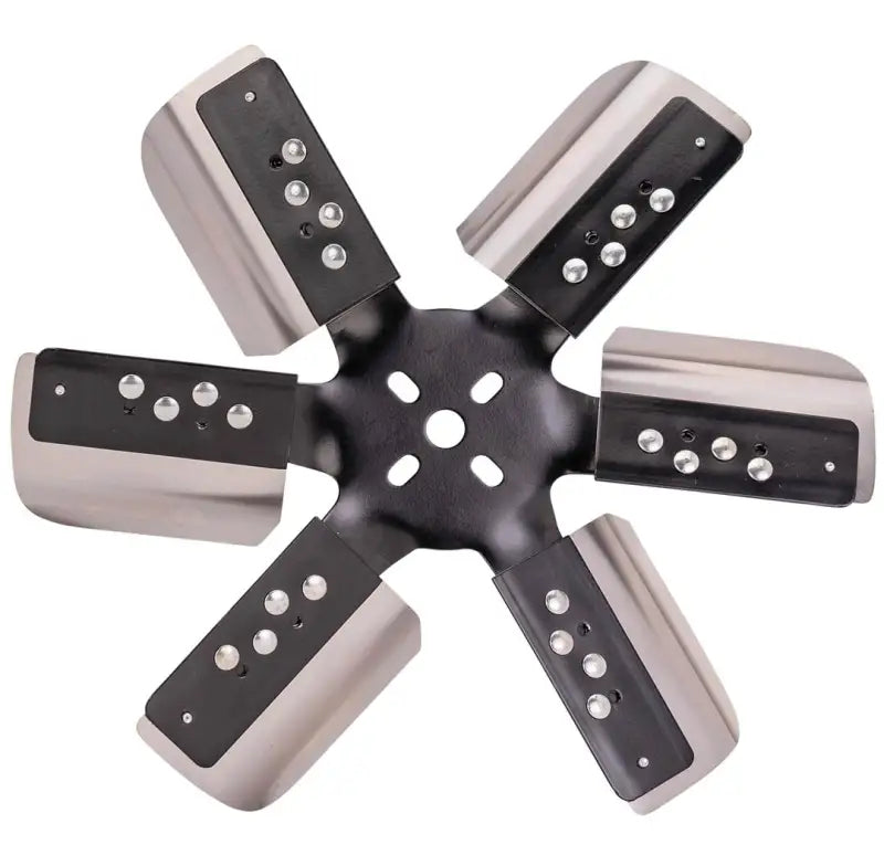 17015 Derale 15'Hd Ss Flxfn Blkspi Std d6517015