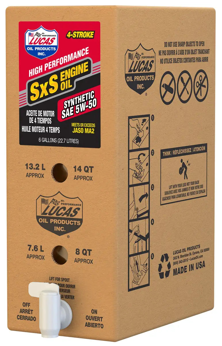 18047 Sxs Synthetic Engine Oil 10w30 6 Gal Bib wps-58-54024