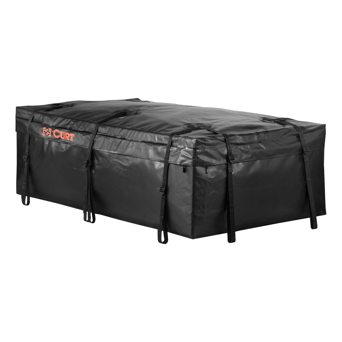 CURT 59 x 34 x 18-Inch Weather-Resistant Black Vinyl Roof Rack Cargo Bag for Roof Basket Model 18221