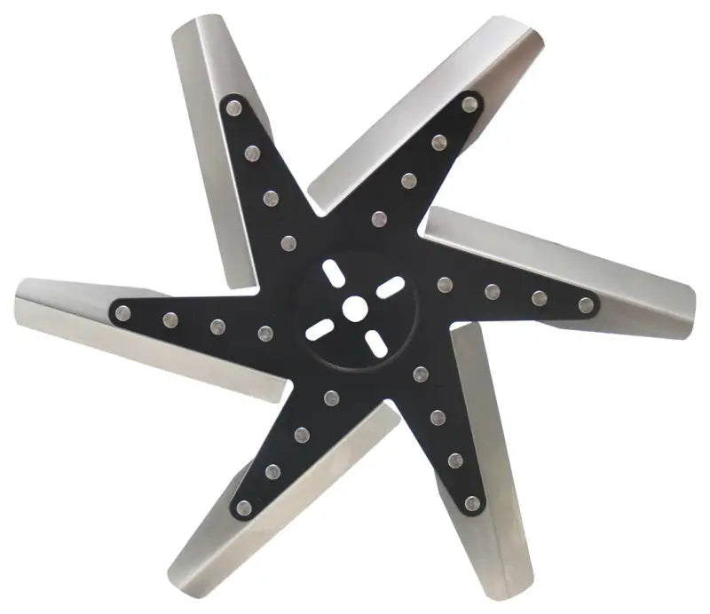 19117 Derale 17' Hp Ss Flxfn Blkspi St d6519117