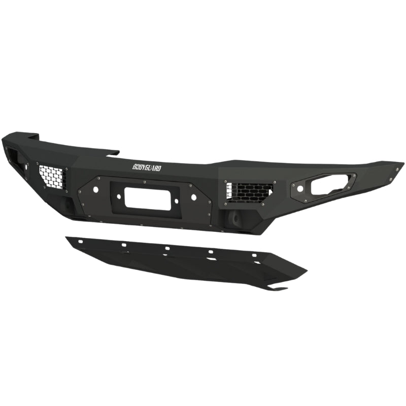 Bodyguard Freedom Front Base Winch Mount Sensor Cutouts Bare Metal Model LAF21MYBNN