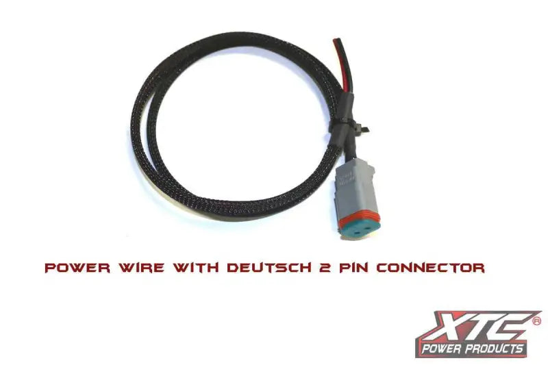 2' 18 Ga. Power Wire To 2 Pin Deutsch Connector wps-630-1184