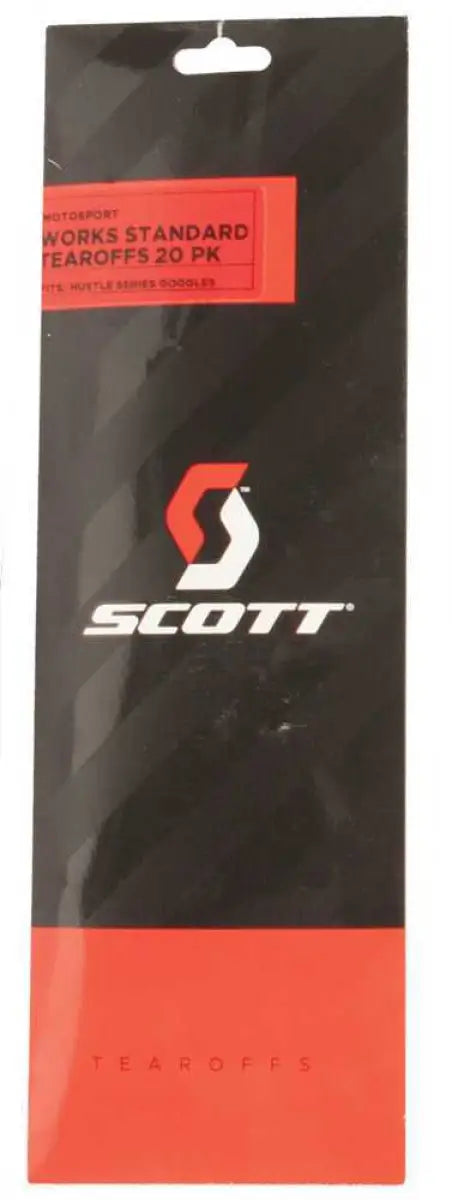 219708-223 Scott Hustle Goggle Works Standard Tearoffs 20/Pk wps-51-2120