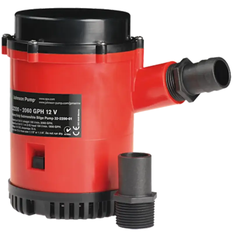 22084 Johnson Pump Hd Bilge Pump 2200Gph 24V No Switch jhp22084