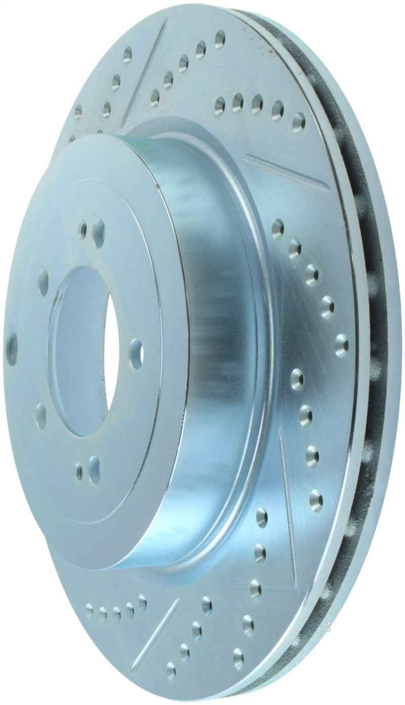 StopTech Select Sport 08-11 Mitsubishi Evo X Slotted and Drilled Right Rear Rotor 227.46075R