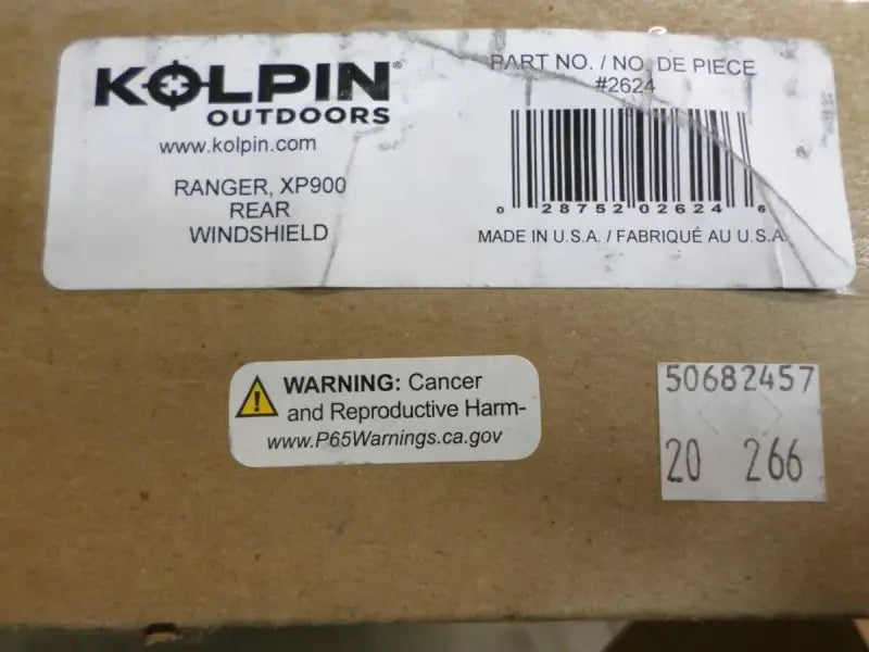 2624 Kolpin Rngr Xp900 Rear W/S 2013 k9b2624