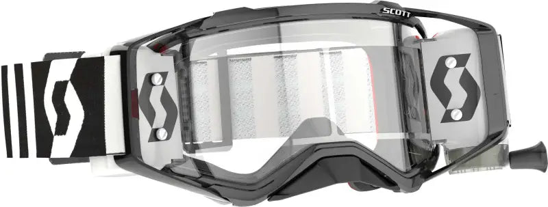272822-7432113 Scott Prospect Wfs Goggle Racing Blk/Wht Clear Works wps-51-5519