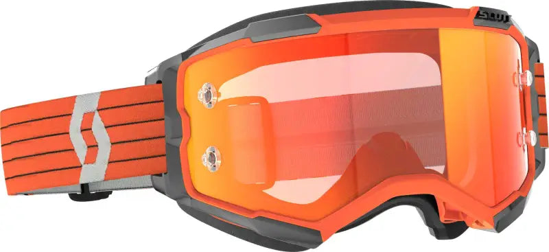 272828-1011280 Scott Fury Goggle Orange/Grey Orange Chrome Works wps-51-5523