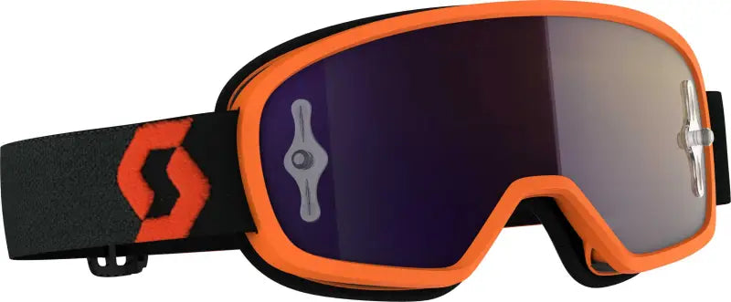 272836-1008281 Scott Youth Buzz Mx Pro Goggle Orng/Blk W/Purple Chrome Works wps-51-5488