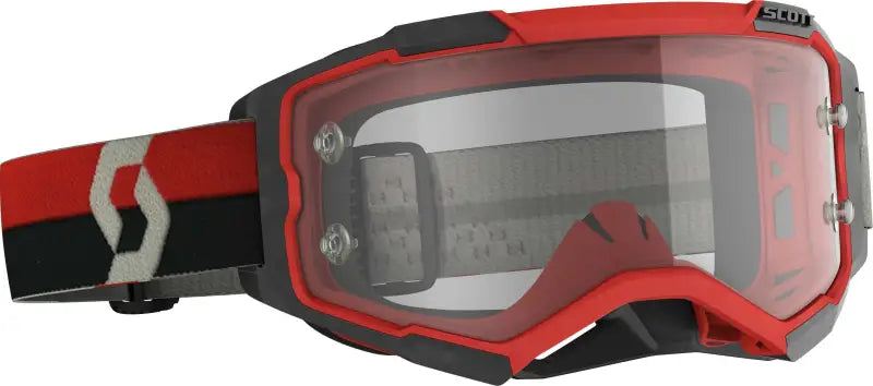 274514-1018113 Scott Fury Goggle Red/Black Clear Works Lens wps-51-2322