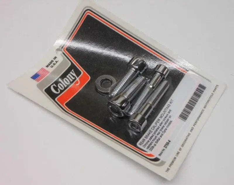 2755-4 Colony Machine Rear Caliper Mount Kit Softail Dyna 08-17 wps-830-1167