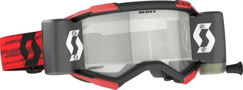 278596-0084113 Scott Fury Goggle Wfs Dark Red W/Clear Works wps-51-5476