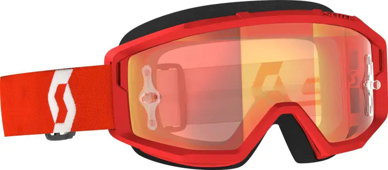278597-1005280 Scott Primal Goggle Red/White Orange Chrome Works wps-51-5529