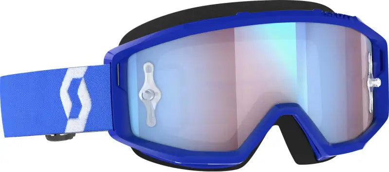 278597-1006349 Scott Primal Goggle Blue/White Blue Chrome Works wps-51-5530