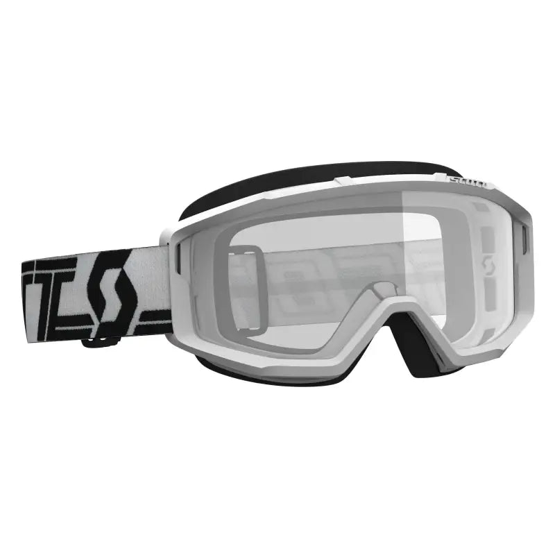 278598-1035043 Scott Primal Goggle White/Black Clear Lens wps-51-2466