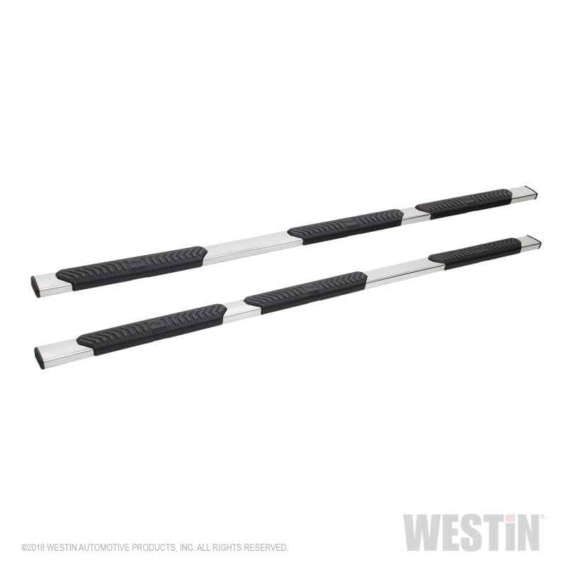 Westin 99-16 Ford F-250/350/450/550 Crew Cab 6.75ft. Bed R5 M-Series W2W Nerf Step Bars - Polish SS 28-534010