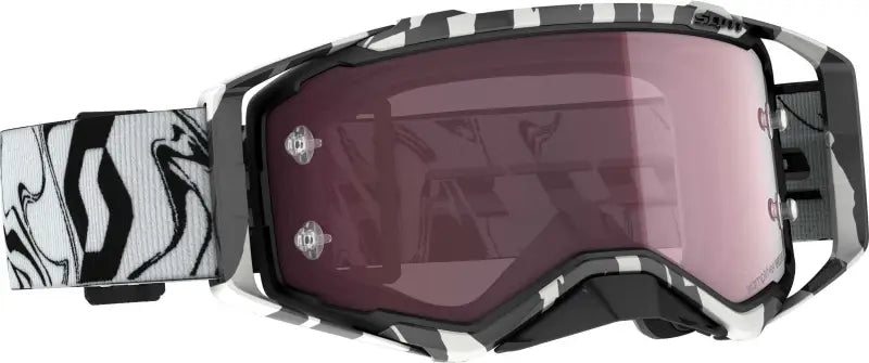 285536-7082352 Scott Prospect Goggle Mrbl Black/White W/Rose Amp Works wps-51-5467
