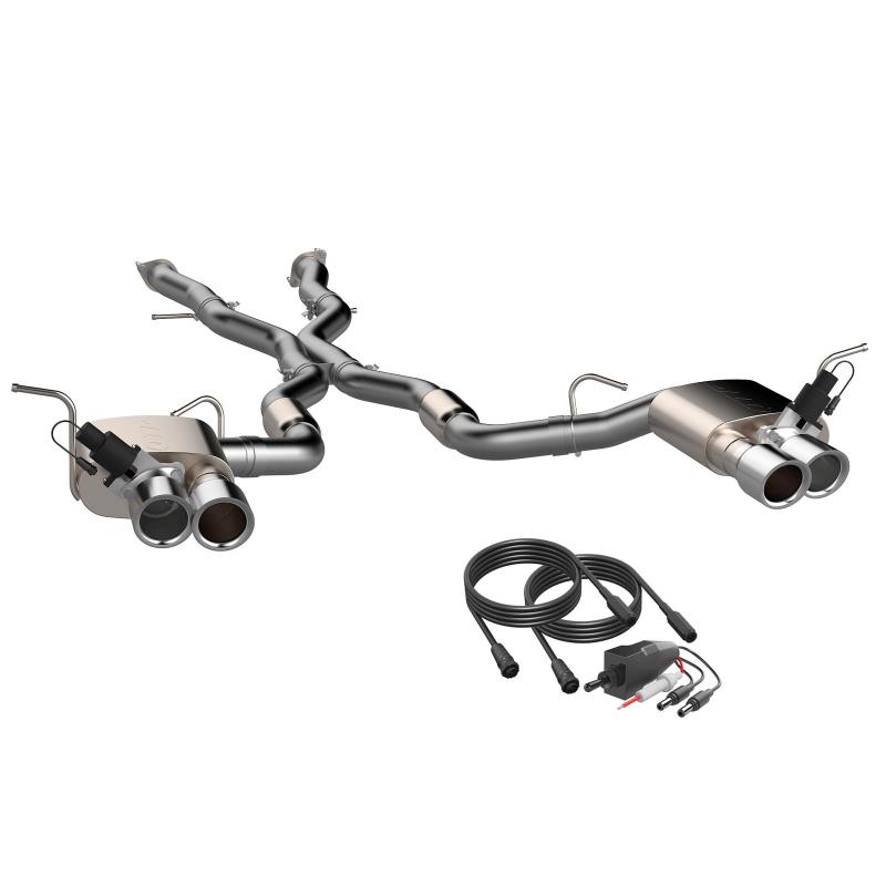 QTP 2018+ Jeep Grand Cherokee Trackhawk 304SS Screamer Cat-Back Exhaust w/4in Tips qtp427218