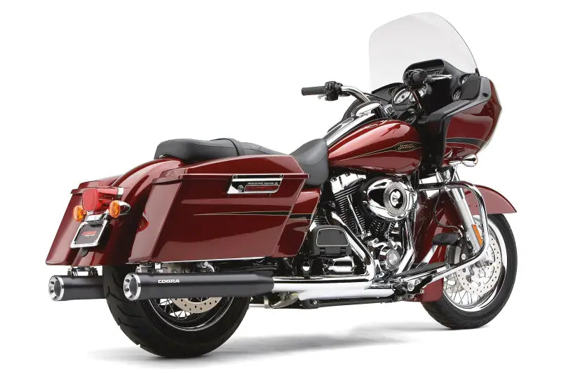 3-Inch Black Slip-On Exhaust for FLH/FLT Models (95-16) 82-96020