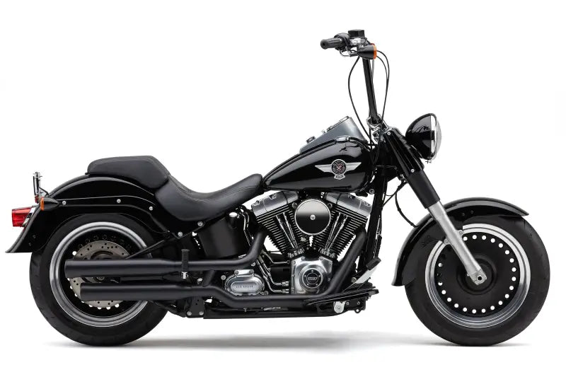 3-Inch NH Series Black Slip-On Exhaust for Fat Boy/DCE Models (2007-2017) 82-96007