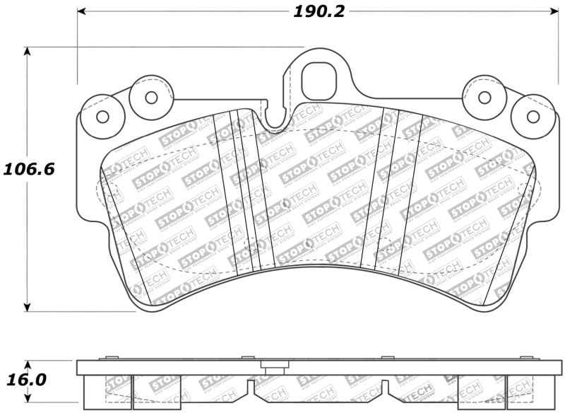 StopTech Street Touring Porsche Brake Pads 308.09770