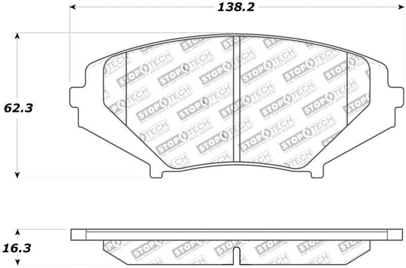 StopTech Street Touring 04-07 RX-8 Front Pads 308.10090