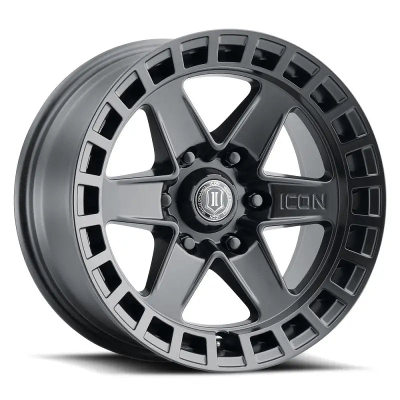 3417856350SB Icon 17 X 8.5 Inch Size; Satin Black; 6 i4334856350sb