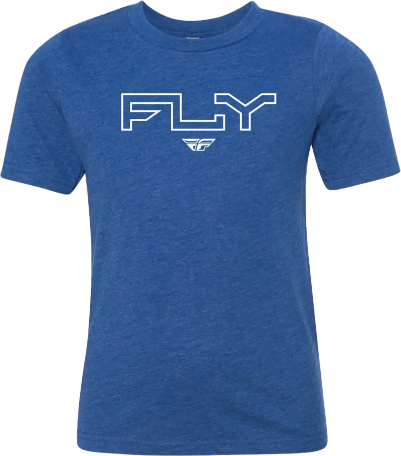 354-0310YL Youth Fly Edge Tee Royal Blue Yl wps-354-0310yl