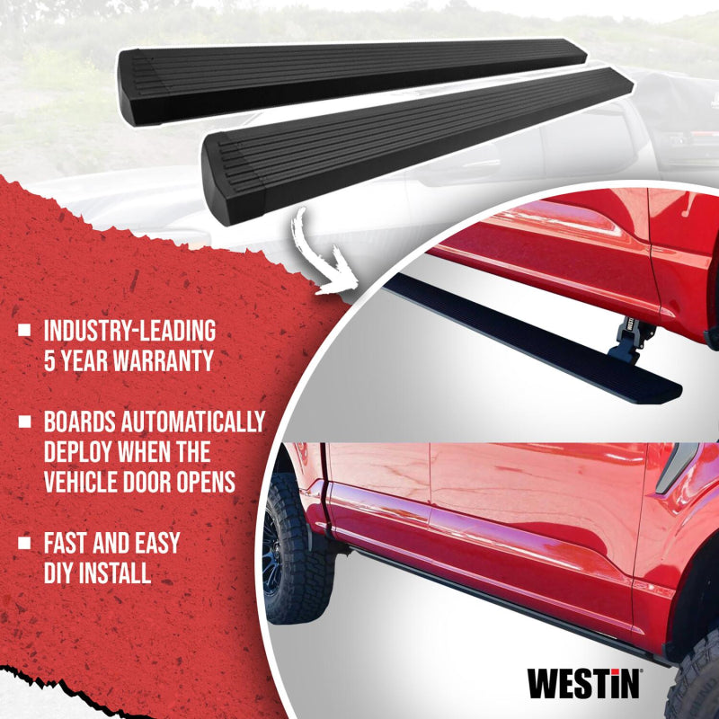 Westin Pro-e Electric Running Boards Textured Black Aluminum Model 29-23565