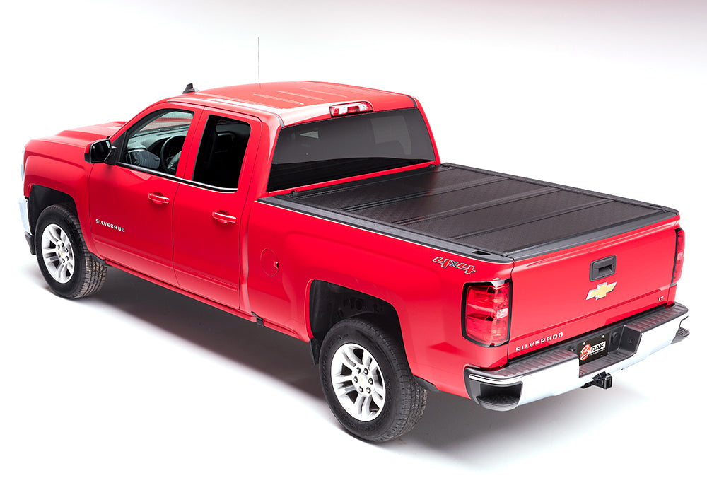 BAK BAKFlip F1 Hard Folding Truck Bed Cover - 2014-2018 (2019 Legacy/Limited) Chevy Silverado/GMC Sierra 1500/2015-2019 2500 HD/3500 HD 6' 6" Bed Model 772121