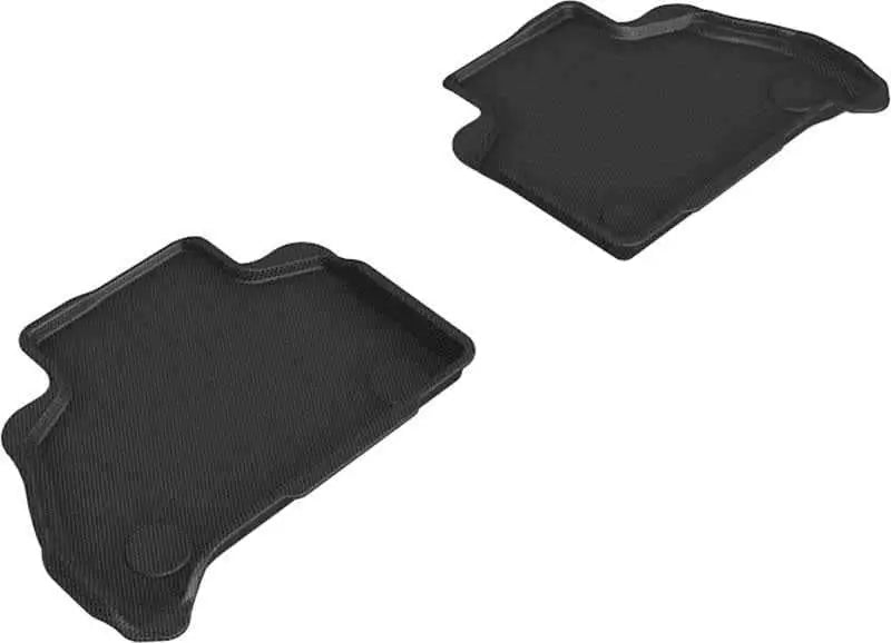3D MAXpider 19-22 BMW X7 (G07) Kagu 2nd Row Floormats - Black l1bm10521509