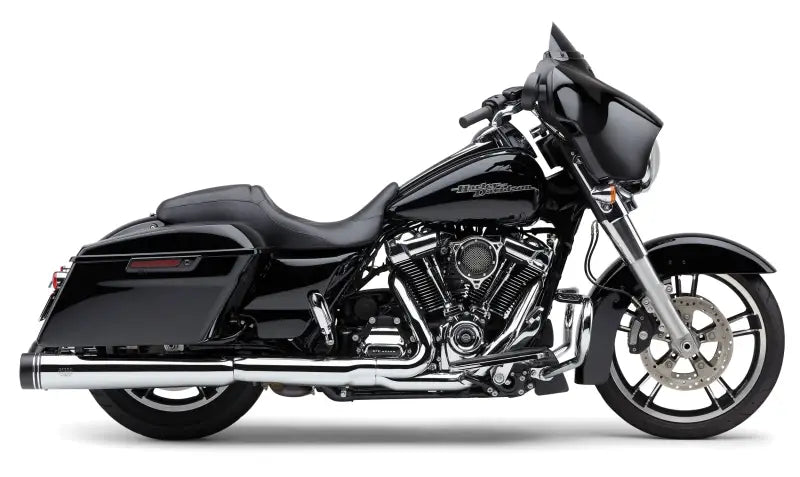 4.5" Chrome Groove Tip Slip-On Exhaust for FLH/FLT 2017-2022 82-96047