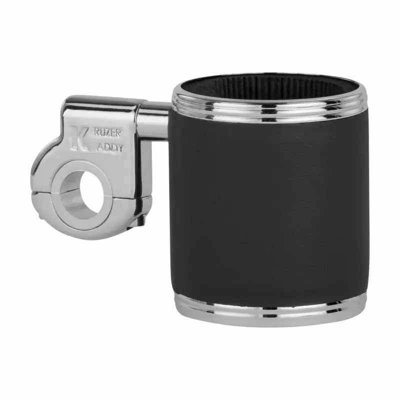 400 Kruzer Kaddy Clamp Mount Holder Leather Black/Chrome wps-571-6106