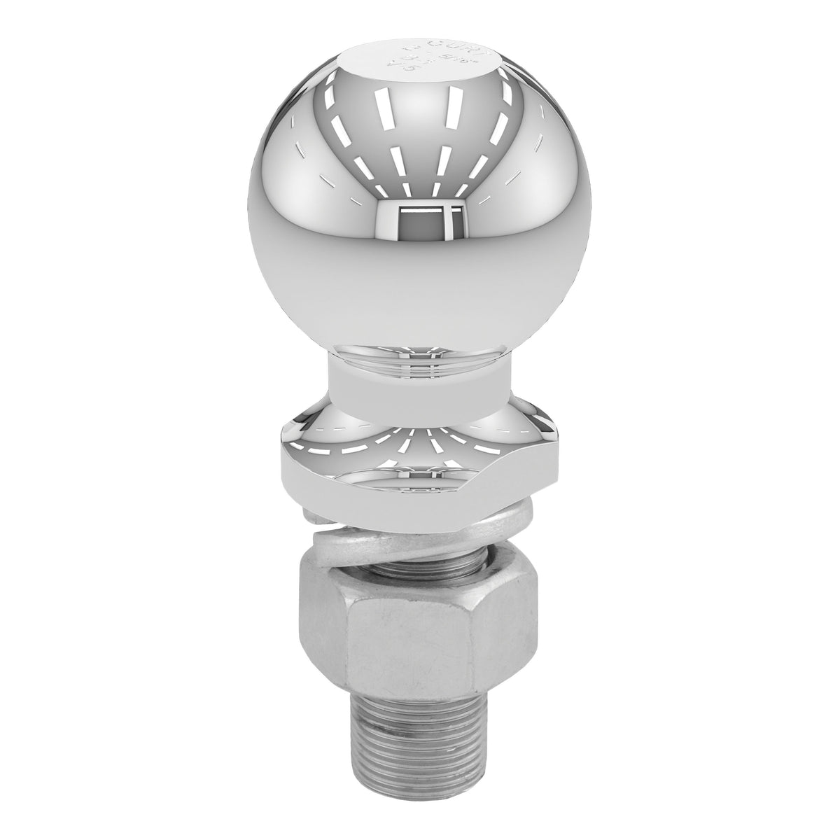 CURT Chrome Trailer Hitch Ball, 10,000 lbs, 2-5/16-Inch Diameter, 1 x 2-1/4-Inch Shank Model 40007