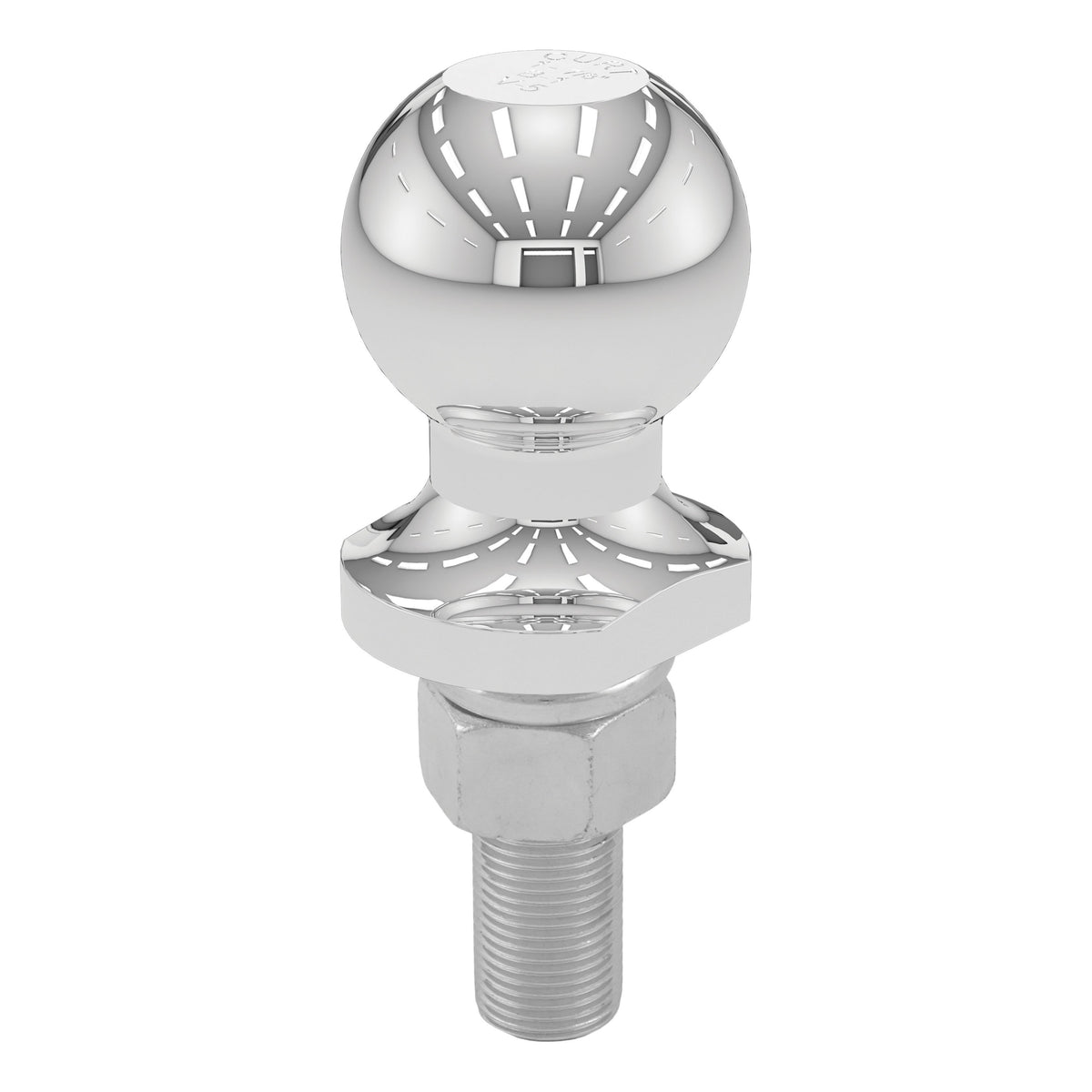 CURT Chrome Trailer Hitch Ball, 2,000 lbs, 1-7/8-Inch Diameter, 3/4 x 2-1/8-Inch Shank Model 40015