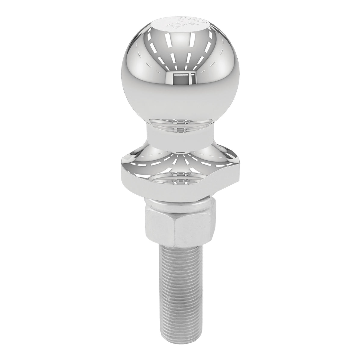 CURT Chrome Trailer Hitch Ball, 2,000 lbs, 1-7/8-Inch Diameter, 3/4 x 3-Inch Shank Model 40016