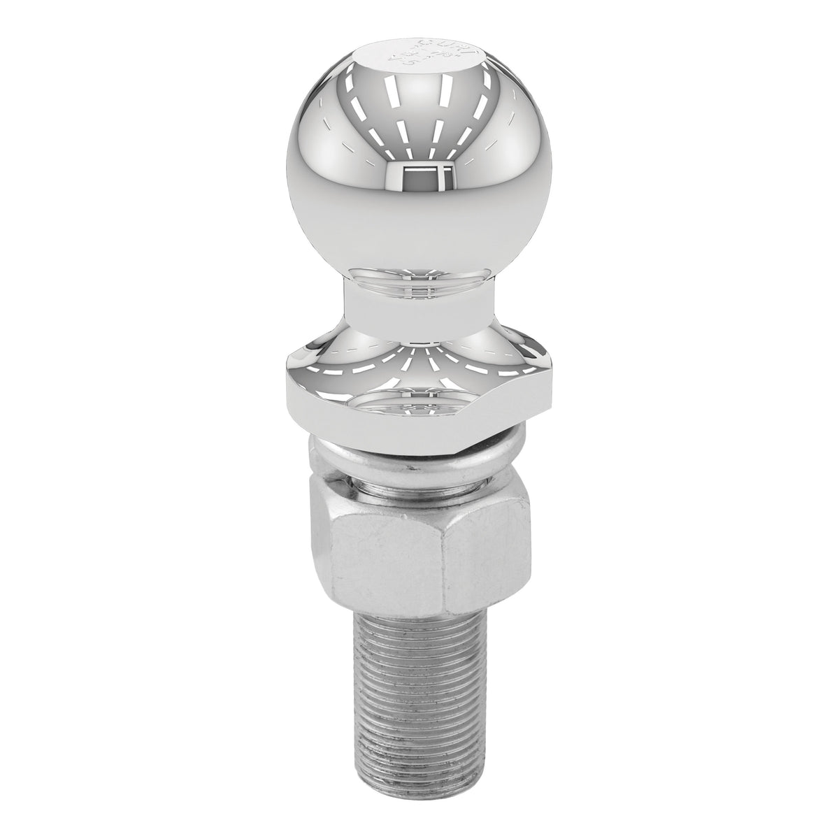 CURT Chrome Trailer Hitch Ball, 3,500 lbs, 1-7/8-Inch Diameter, 1 x 3-Inch Shank Model 40017