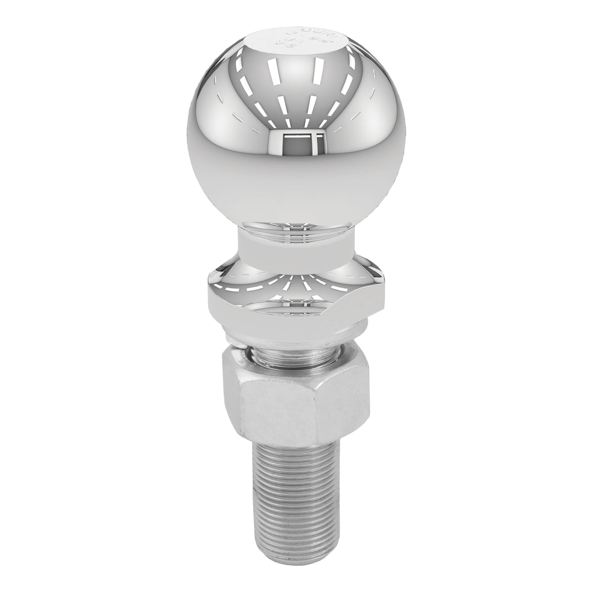 CURT Chrome Trailer Hitch Ball, 6,000 lbs, 2-5/16-Inch Diameter, 1 x 3-Inch Shank Model 40021